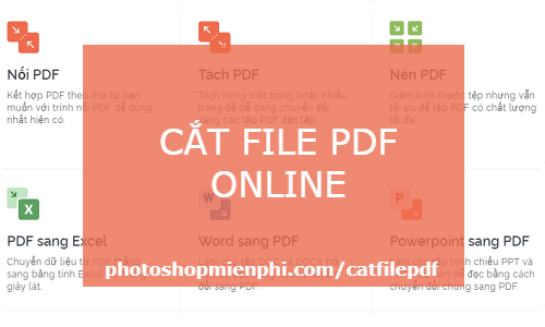 Cắt file pdf trực tuyến