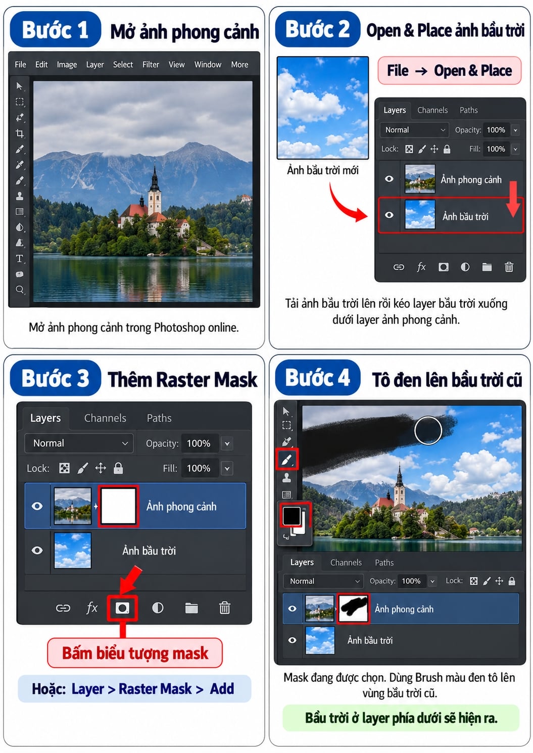 Mask trong Photoshop online là gì?