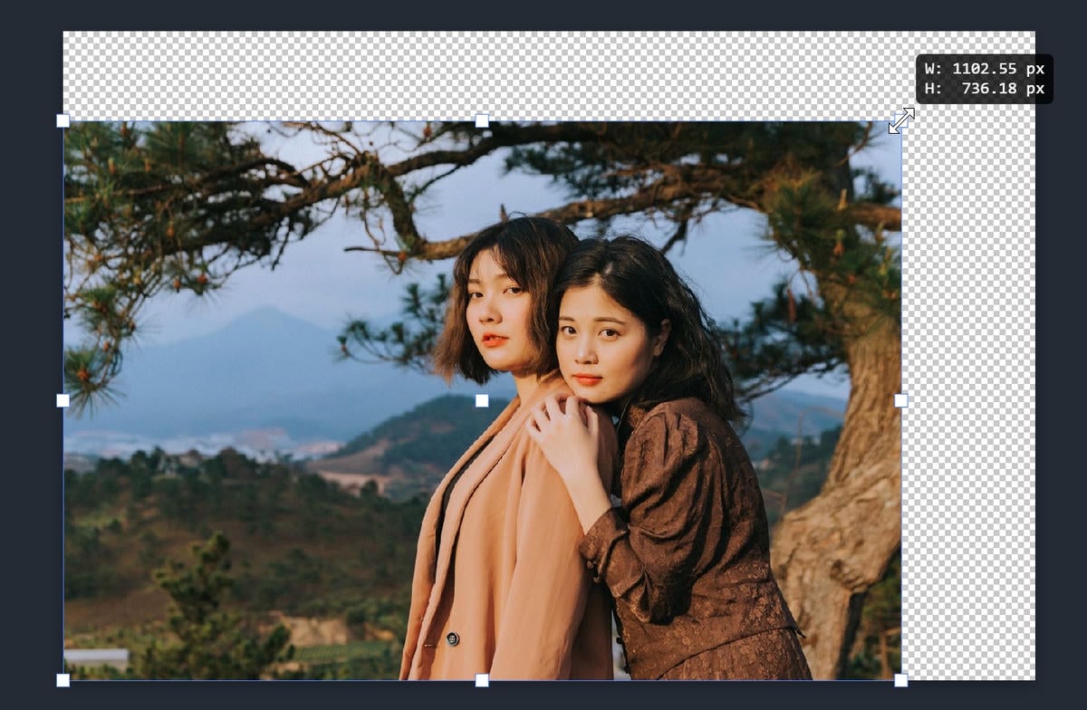 Thay đổi kích thước layer