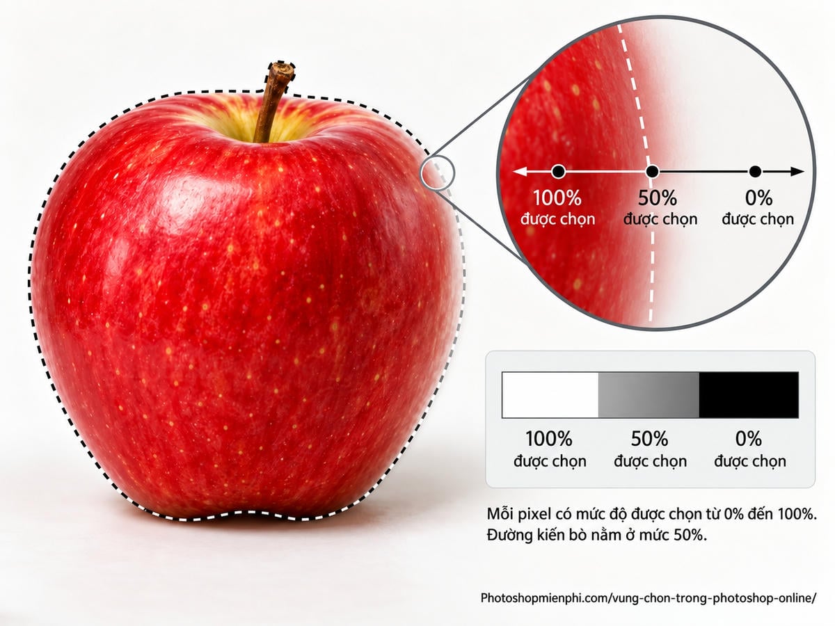 Vùng chọn trong Photoshop online